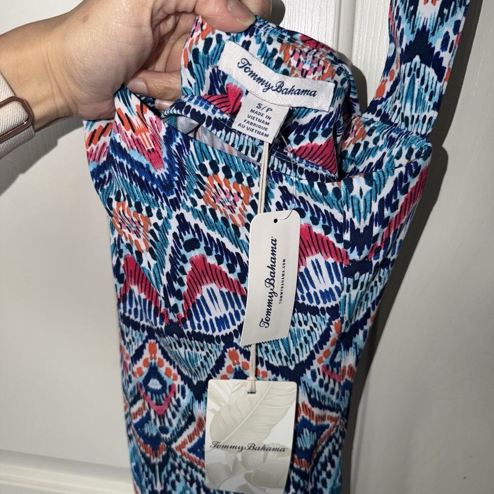 NWT Tommy Bahama Prima Peacock Midi Dress Woman’s Size S 10041-AMALFI SEA - Picture 6 of 8